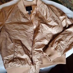 Light pink, fake leather jacket